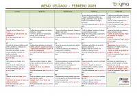 Menú celiaco.