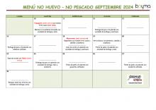 MENÚ NO HUEVO-NO PESCADO. SEPTIEMBRE 2024